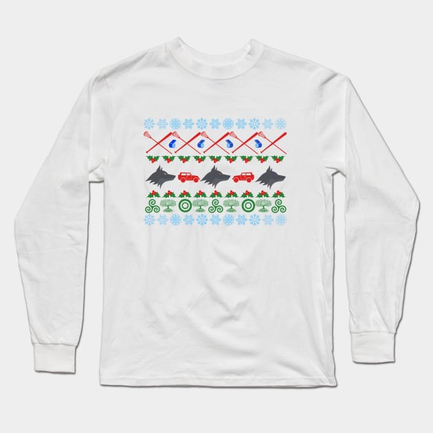 Teen Wolf Ugly Holiday Sweater Long Sleeve T-Shirt by Geek Life